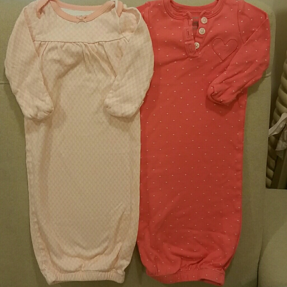 Bundle of 2 baby girl nightgowns